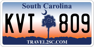 SC license plate KVI809