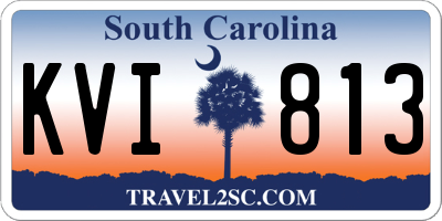 SC license plate KVI813