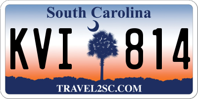 SC license plate KVI814