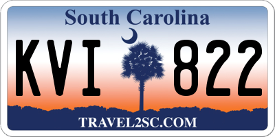 SC license plate KVI822