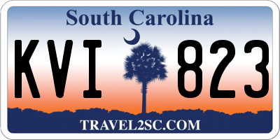 SC license plate KVI823