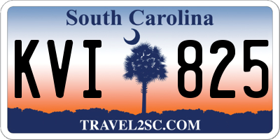 SC license plate KVI825