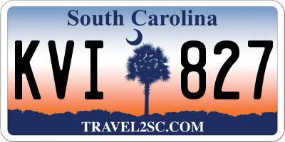 SC license plate KVI827