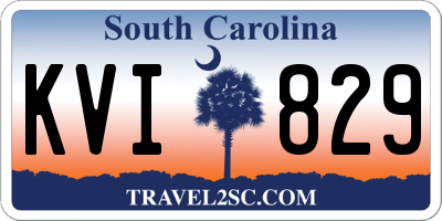SC license plate KVI829
