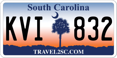 SC license plate KVI832
