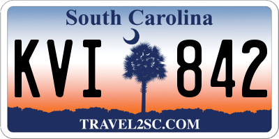 SC license plate KVI842