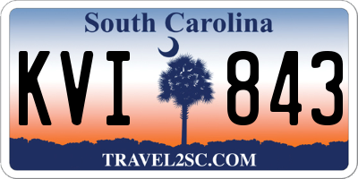 SC license plate KVI843