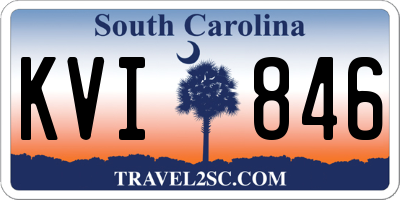 SC license plate KVI846