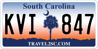 SC license plate KVI847