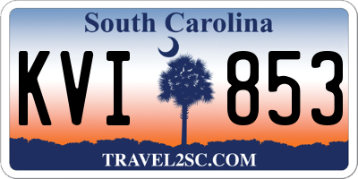 SC license plate KVI853