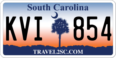 SC license plate KVI854