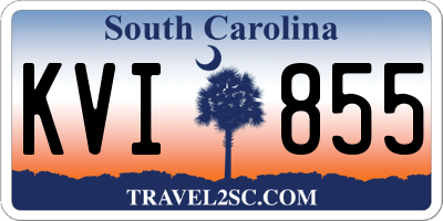 SC license plate KVI855