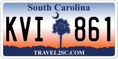 SC license plate KVI861