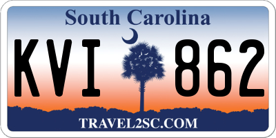 SC license plate KVI862