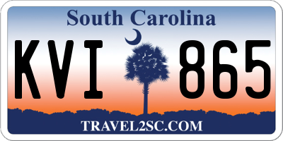 SC license plate KVI865