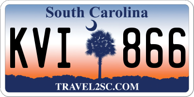 SC license plate KVI866