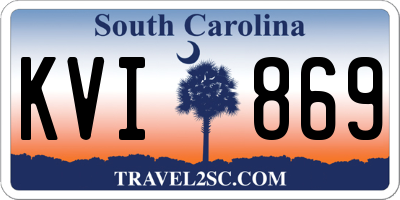 SC license plate KVI869