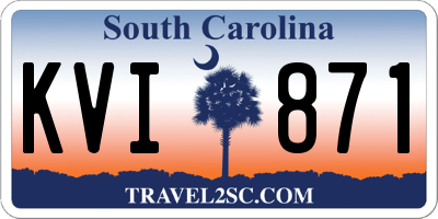 SC license plate KVI871