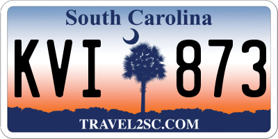 SC license plate KVI873