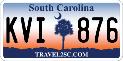 SC license plate KVI876