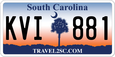 SC license plate KVI881