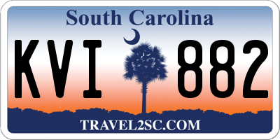 SC license plate KVI882