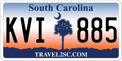 SC license plate KVI885