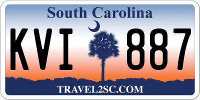 SC license plate KVI887