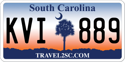 SC license plate KVI889