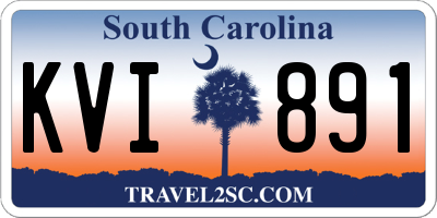 SC license plate KVI891