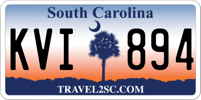 SC license plate KVI894