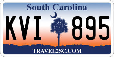 SC license plate KVI895