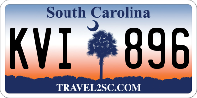 SC license plate KVI896