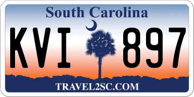 SC license plate KVI897