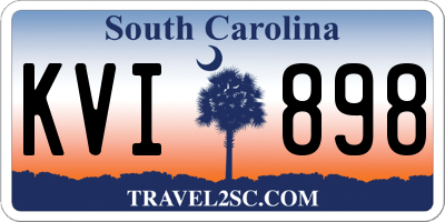 SC license plate KVI898