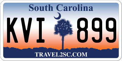 SC license plate KVI899