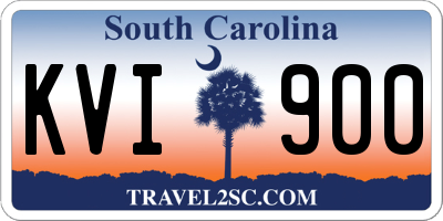 SC license plate KVI900