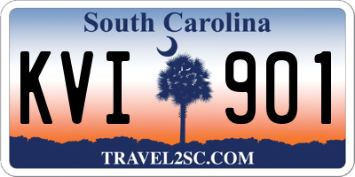 SC license plate KVI901