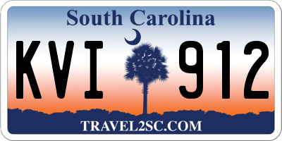 SC license plate KVI912