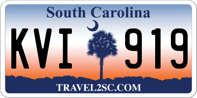 SC license plate KVI919