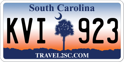 SC license plate KVI923