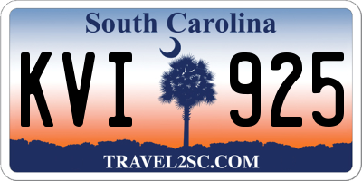 SC license plate KVI925