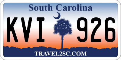 SC license plate KVI926