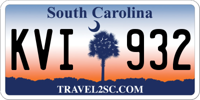 SC license plate KVI932