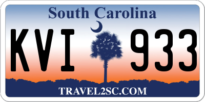 SC license plate KVI933
