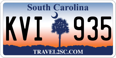 SC license plate KVI935