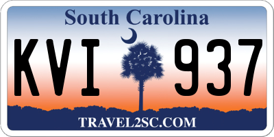 SC license plate KVI937