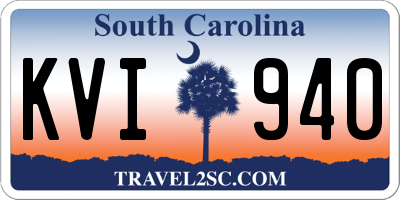 SC license plate KVI940