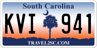 SC license plate KVI941