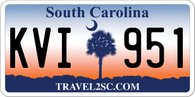 SC license plate KVI951